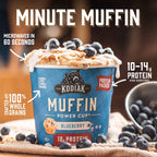 Kodiak Cakes Minute Muffins, Mountain Blueberry, 2.29 Ounce (Pack of 12) (Packaging May Vary)