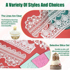 GROWTAIL Lace Molds Silicone,Cake Fondant Embossing Mat,Lace Molds for Cake Decorating Edible Lace