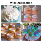 Iridescent Edible Glitter for Cocktails - Rainbow Luster Dust Edible Iridescent Drink Glitter Food Grade Shimmer Powder for Cakes Beverage Chocolate, 6g