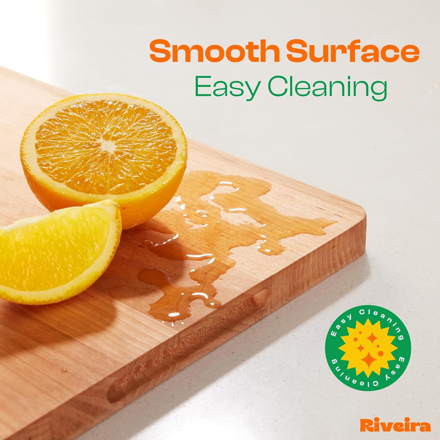 Riveira Cherry Wood Cutting Board – Gourmet Black Cherry Grandeur: 24 x 18 Wooden Cutting Board – Wooden Cutting Boards For Kitchen Decorative – Innovative Juice Grooves Cherry Wooden Chopping Board