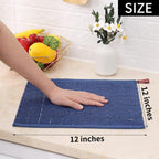 Homaxy 100% Cotton Terry Kitchen Dish Cloths, Ultra Soft and Absorbent Dish Towels for Kitchen, Suitable for Drying and Washing Dishes, 8 Pack, 12 x 12 Inches, Mixed Colour