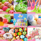 Gel Food Coloring Set - 21 Colors Tasteless Based Color Dye, Vibrant Edible Icing for Cake Cookie Decorating, Baking, Fondant, Frosting, Easter Eggs, with Gloves (6g/Bottle) Vegan