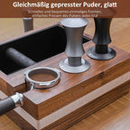 51mm Espresso Tamper, YMWVH Premium Barista Espresso Coffee Tamper Silver with Dual Spring Loaded 100% Stainless Steel Ripple Base, Constant 30lb, Compatible with Delonghi Espresso Coffee Machine