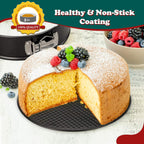 Hiware 6 Inch Non-stick Springform Pan with Removable Bottom - Leakproof Cheesecake Pan, Compatible with 3 Qt Instant Pot