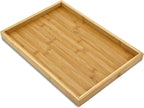 Bam & Boo (1-Pack) Natural Bamboo Rectangle Serving & Vanity Tray - for Kitchen, Bathroom, Countertop, Coffee Table (15.75" x 11" x 1.2")