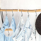 S Hooks, Small Metal S Hanging Hooks with 2 Shapes, Reversible, Heavy Duty, 3 Inch, Silver, 12 Pcs