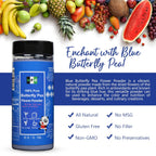 NPG 100% Pure Blue Butterfly Pea Flower Powder 7 oz(198 g), All Natural Non GMO Blue Food Coloring Powder Rich in Antioxidants,Caffeine Free Gluten Free Vegan