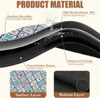 Colorful Tiles Dish Drying Mat for Kitchen Counter Coffee Mat Hide Stain Absorbent Non-Slip Rubber Backed Drying Rack Pad Espresso Machine Coffee Bar Accessories 11.8 x 19.7 Inch