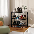 Expandable Countertop Organizer Rack/Shelf with Borders. for Kitchen, Pantry or Office - Heavy-Duty Steel Construction