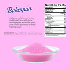 Bakerpan Pink Sanding Sugar for Baking & Cookie Decorating - 5 Ounce Edible Pink Sugar Sprinkles for Cookies, Cakes, Cocktails (Made In USA)