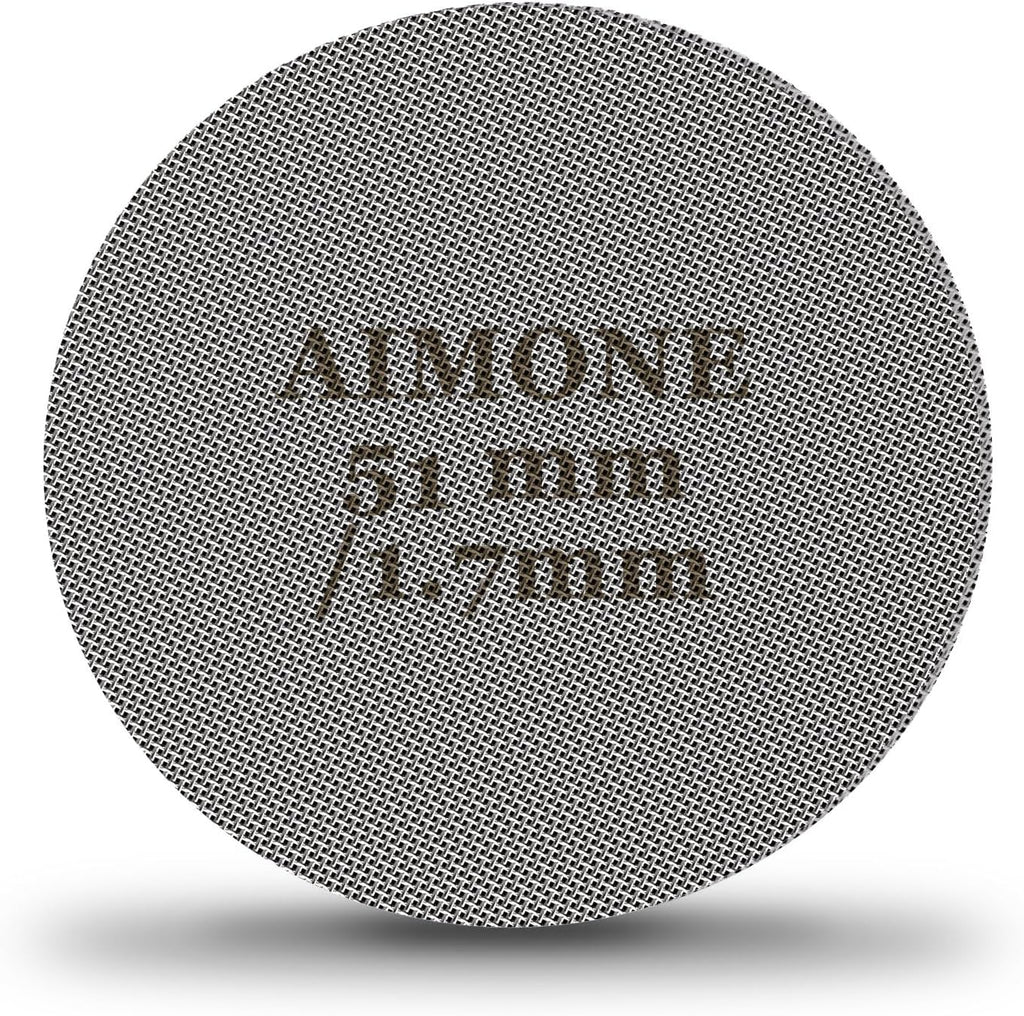 Espresso Puck Screen - Lower Shower Screen Compatible With Espresso Portafilter Filter Basket, Reusable1.7mm Thickness,150μm, 316 Stainless Steel (51MM)