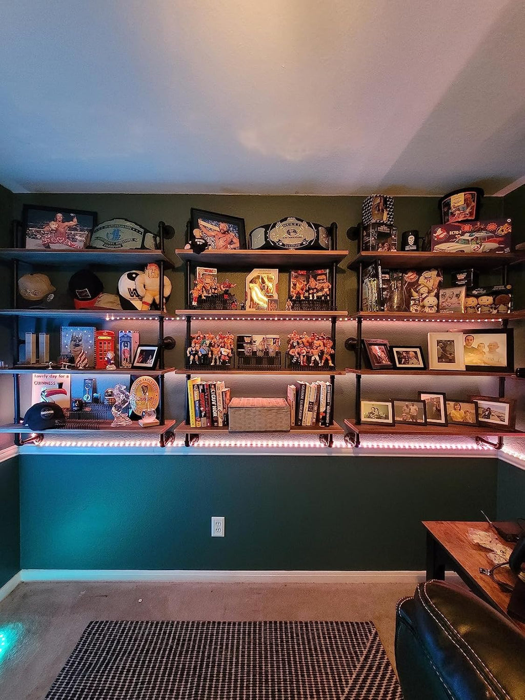 Pipe Shelves Industrial Pipe Shelving Shelves Real Wood Industrial Floating Pipe Shelves with Wood Planks 36 inch Wall Shelves Rustic Hanging Bookshelf Farmhouse Kitchen Bar Shelving