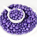 Kasvan Purple Pearl Sugar Sprinkles - Edible Candy Pearls 130g/4.58 Oz, Mix Size, Baking Cake Decorations, Ice Cream Toppings and Cookie Decorating, Wedding Party Chirstmas Supplies