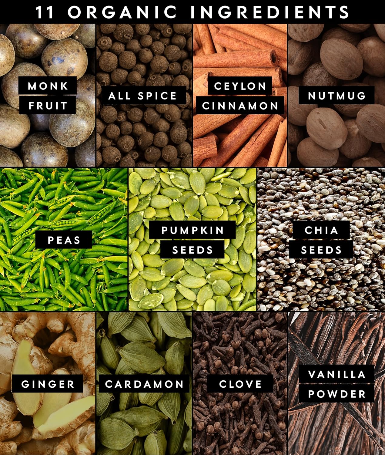 Truvani Vegan Pea Protein Powder | Vanilla Chai | 20g Organic Plant Based Protein | 10 Servings | Keto | Gluten & Dairy Free | Low Carb | No Added Sugar