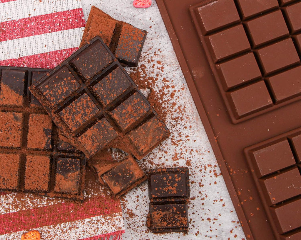 Webake Chocolate Bar Mold Silicone Break-Apart Candy Bar Molds 2 Pack for 4 Ounce Chocolate Chunk Protein Energy Bar Jumbo Chocolate Candy Bar, Easy Release Candy Molds Baking Pan