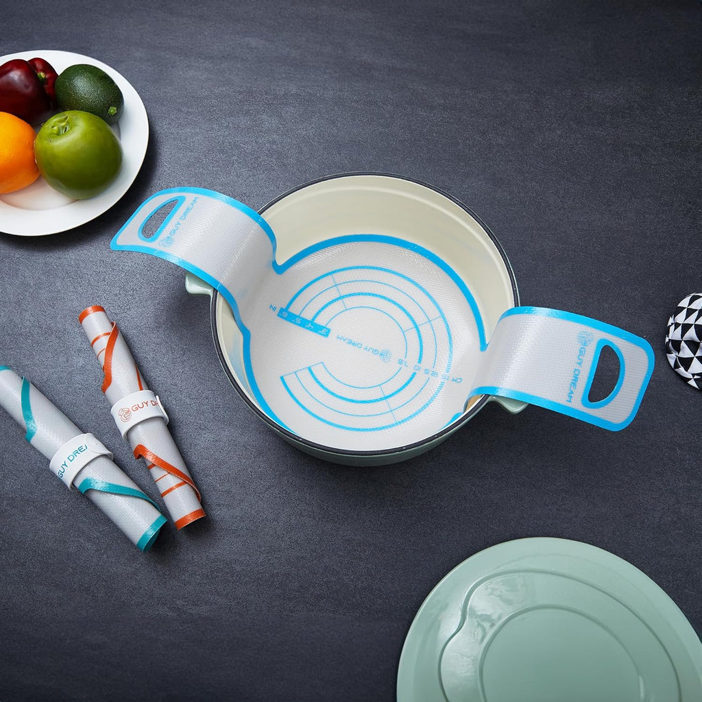 GUYDREMAT 3 Pcs Premium Silicone Bread Sling - Best Gift Set for Sourdough Bread Baking - High Performance Silicone Baking Mat for Dutch Oven