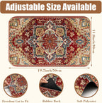 Boho Dish Drying Mat Persian Tribal Coffee Bar Mat for Countertop Absorbent Rubber Backed Hide Stain Dish Drainer Rack Pad Coffee Maker Espresso Machine Dining Room Decoration 11.8 x 19.7 Inch