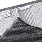 Homaxy Premium Kitchen Towels(18”x 28”, 8 Pack), Large Cotton Kitchen Hand Towels, Flat and Terry Dish Towels, 380 GSM Highly Absorbent Tea Towel Set with Hanging Loop, Black