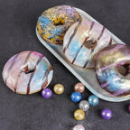 NiHome Edible Food-Grade Glitter Powder Glimmer Luster Dust Metallic Fancy Food Decorating Sprinkle Glimmery Dust for Drink Wine Beverage Cake Bakery Vegan Allergen-Free (Blue, 0.35oz/10g)