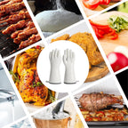 BBQ Gloves for Food Contact Grilling Gloves White, Medium