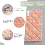 Maison d' Hermine Pot Holders 100% Cotton Heat Resistant Potholders 8" x 8" Hot Pads with Loop BBQ, Cooking, Baking, Grilling, Kitchen, Handling Hot Pans (Pack of 1, Harvest Festival)