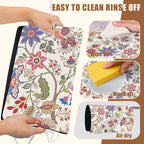 Colorful Flowers Dish Drying Mat for Kitchen Counter Coffee Bar Mat Hide Stain Absorbent Rubber Backed Coffee Maker Espresso Machine Accessories 15.7 x 23.6 Inch