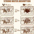 Dish Drying Mat Desert with Cowboys Coffee Bar Mat for Countertop Absorbent Rubber Backed Hide Stain Dish Drainer Rack Pad Espresso Machine Dining Room Decoration 11.8 x 19.7 Inch