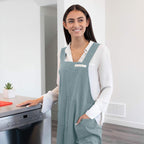 HANEE Cotton Aprons for Women and Men | Cross-Back Apron with Pockets