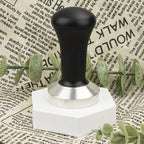 51mm Coffee Hand Tamper 304 Stainless Steel Base Professional Espresso Press for Portafilter Coffee Machine Barista Tool (51mm)