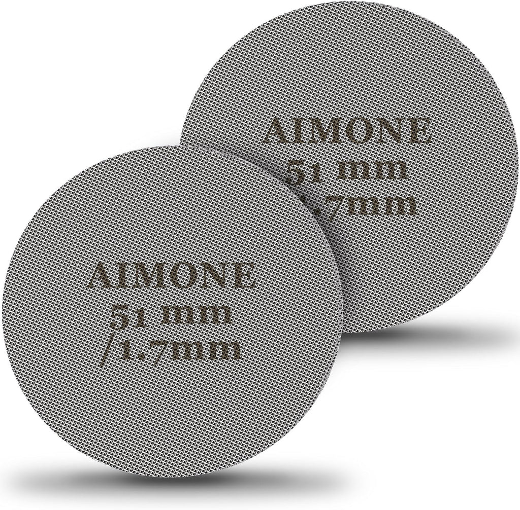 Espresso Puck Screen - Lower Shower Screen Compatible With Espresso Portafilter Filter Basket, Reusable1.7mm Thickness,150μm, 316 Stainless Steel (2 PACK, 51MM)