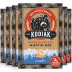 Kodiak Cakes Muffin Mix, Blueberry, 14 Ounce, Pack of 6