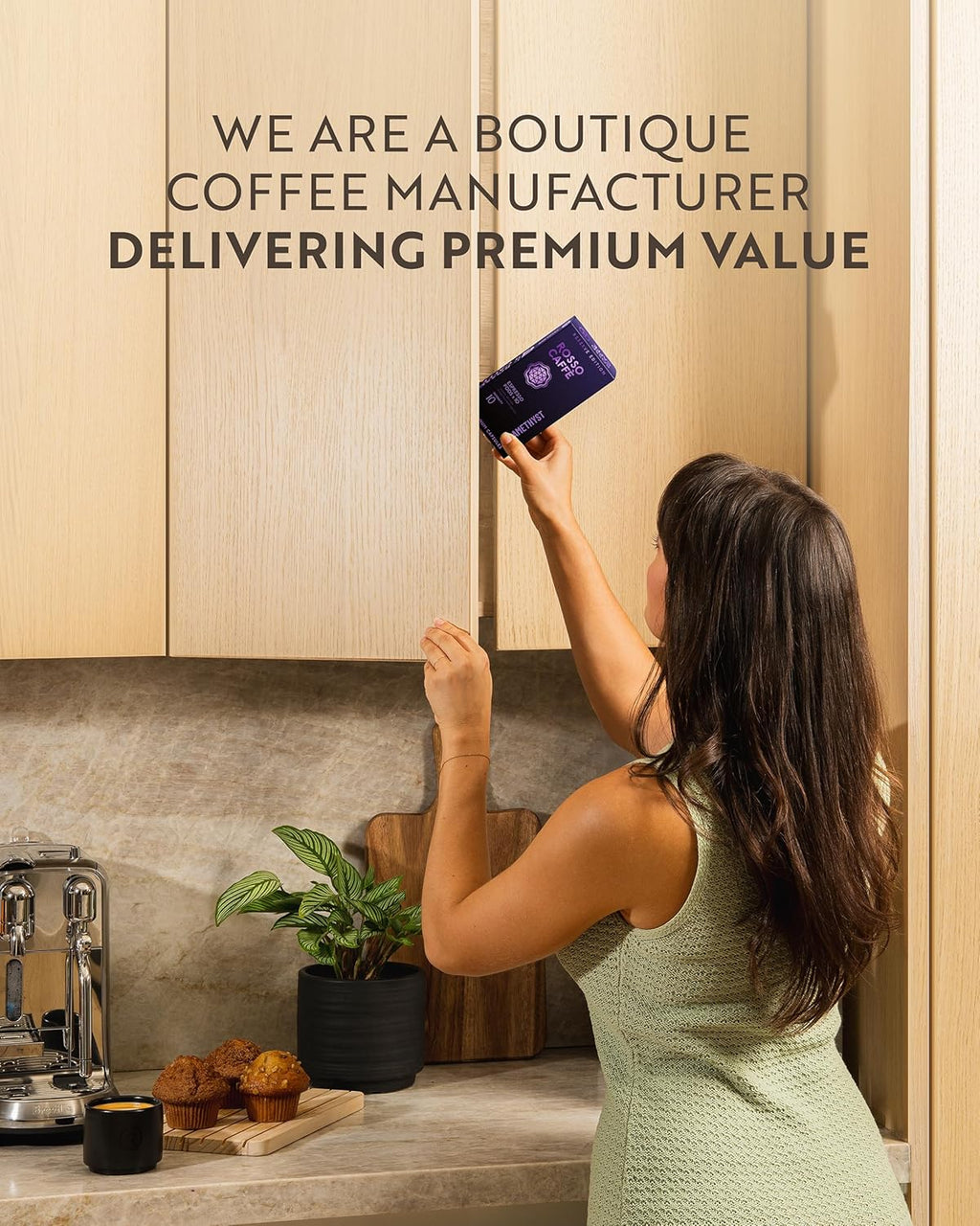 ROSSO CAFFÈ Espresso Coffee Pods for Nespresso Original Machines - 80 Capsules Dark Roast Intense Pack, 4 Strong and Robust Flavors - Made in Italy