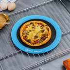 GUY DREAM Pack of 4 Perforated Silicone Baking Mats - 1 Choux, 1 Eclair, 1 Blank for Cookies, 1 10'' Round for Pizza - Non-Stick Reusable Oven Liner 11-4/5" x 15-3/4"