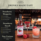 Liquid Alchemist Strawberry Syrup for Drinks - Real Ingredients Make our Strawberry Puree for Drinks a Perfect Margarita Mix - Our Flavored Syrup is Gluten & Dairy Free (25 oz)