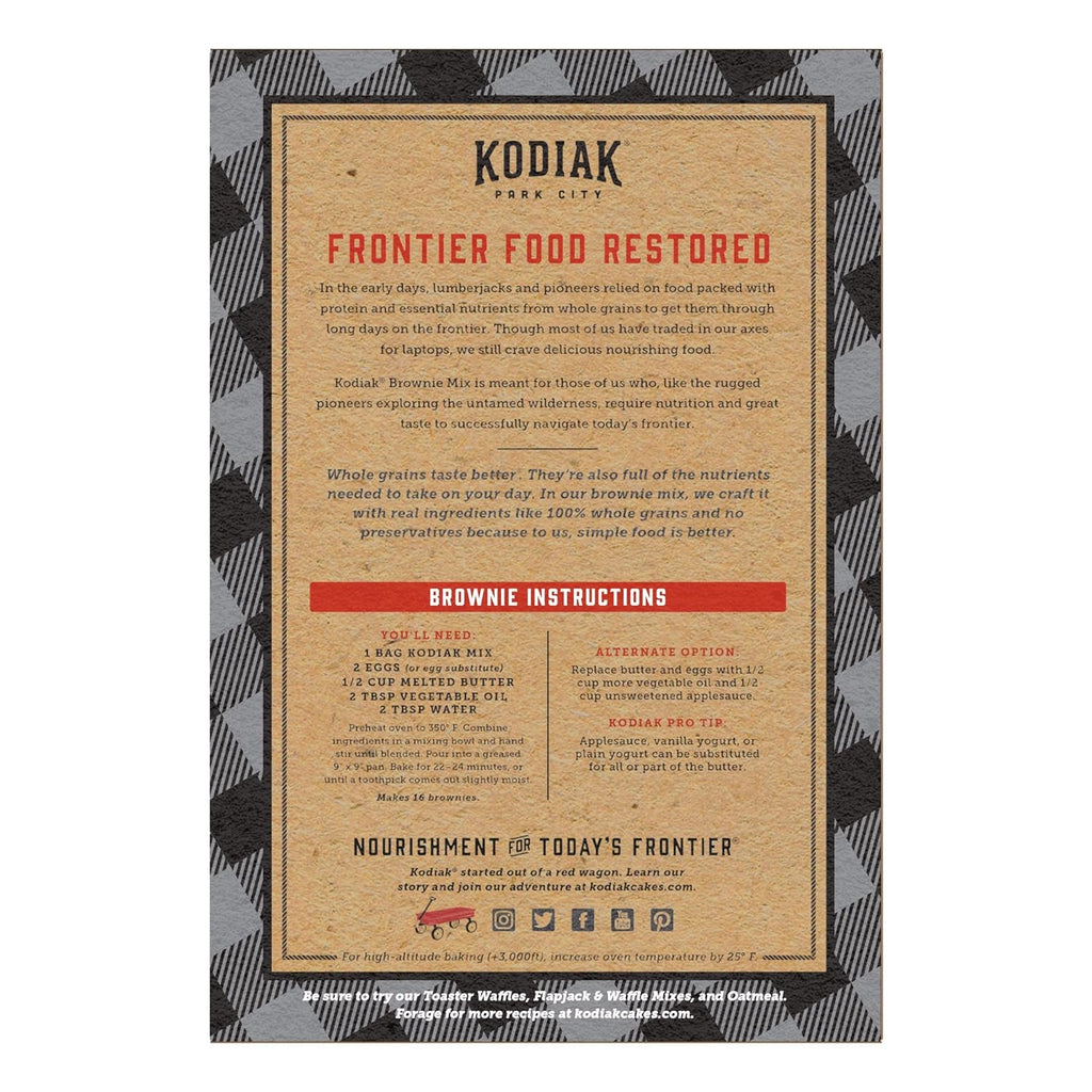 Kodiak Cakes Chocolate Fudge Brownie Mix, 14.8 Ounce Boxes (Pack of 6)
