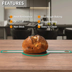 GUYDREMAT Silicone Bread Sling – Food Grade Silicone Baking Mat for Dutch Oven – Heat-resistant Dutch Oven Liner for Sourdough Baking – Easy Cleaning Bread Baking Mat, 2PCs Pack