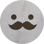 51mm Espresso Puck Screen, Lower Shower Screen, Metal Coffee Reusable Filter for 51mm Espresso Portafilter Basket, 1.7 Thickness(Mustache)