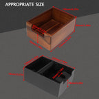 DIBTSA Espresso Knock Box with Tamping Station,Coffee Grounds Pucks Knock Box and portafilter tamper stand,with Removable Rubber Knock Bar and Non-Slip Base