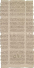 All-Clad Solid Kitchen Towel: Highly Absorbent, Super Soft Long Lasting - 100% Cotton, 17"x30" Tea Towel for Cleaning & Drying Dishes, Pans, Glassware, or Countertops, (1-Pack), Cappuccino