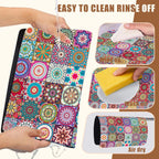 Vintage Mexican Ethnic Mandala Dish Drying Mat for Kitchen Counter Bar Mat Hide Stain Absorbent Rubber Backed Coffee Maker Espresso Machine Accessories 11.8 x 19.7 Inch