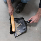 Marshalltown 13 1/2 Inch Beaver Tail Brush, Black Horsehair Fibers, Masonry, Concrete, Made in The USA, 6517