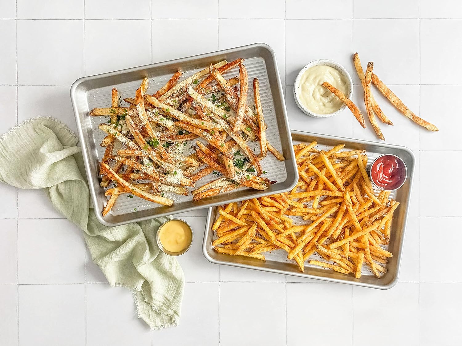 USA Pan Bakeware Nonstick Quarter Sheet Pan, Baking Sheet Aluminized Steel