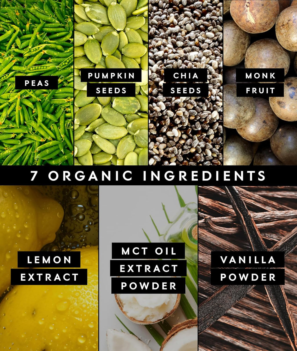 Truvani Vegan Pea Protein Powder | Lemon Cookie | 20g Organic Plant Based Protein | 10 Servings | Keto | Gluten & Dairy Free | Low Carb | No Added Sugar