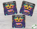 B.E. Green Custom Coasters - Pulpboard Personalized Coasters for Drinks - Full Color Print - Reusable & Absorbent - Beverage Coaster - Promo Events & Celebrations - Pack of 50 - Full Coverage, 4"x 4"