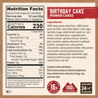 Kodiak Cakes Power Cakes - Protein Pancake Mix & Waffle Mix - 100% Whole Grain- Birthday Cake Flavor (Pack of 6)