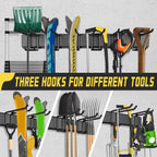 Garage Wall Organizer,21Pack Carries 1200 lbs,Garden Tool Organizer 99in With Large Storage Space,Easy Assembly, Sturdy Design,for Efficient Tool Storage Garage Organization