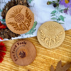 Wood Cookie Stamp, 2.5 Inch (Thistle CS-116)