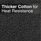RITZ Terry Potholder & Hot Pad: Unparalleled Heat Resistant, Durable 100% Cotton – Ergonomically Designed for Optimal Grip – Easy-Care Machine Washable – 4-Pack, Black