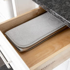 All-Clad Premium Reversible Dish Drying Mat for Kitchen: 16" x 28" Ultra-Absorbent, Long-Lasting, No Condensation, and Oversized for Large Pots and Pans - 1 Pack, Titanium