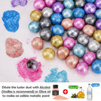 NiHome Edible Food-Grade Glitter Powder Glimmer Luster Dust Metallic Fancy Food Decorating Sprinkle Glimmery Dust for Drink Wine Beverage Cake Bakery Vegan Allergen-Free (Rose Gold, 0.35oz/10g)